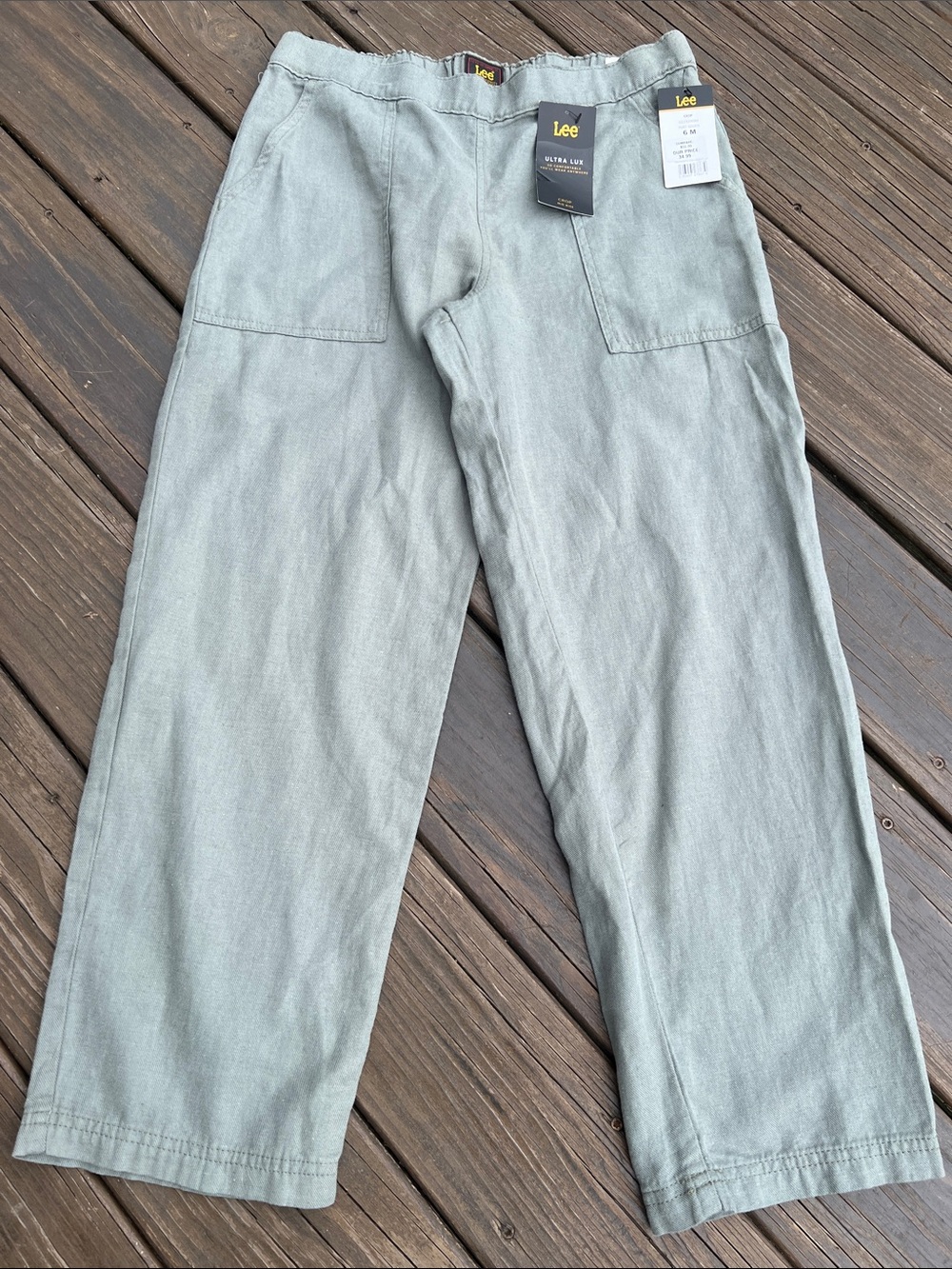 Lee Ultra Lux Crop Mid Rise Pants NWT